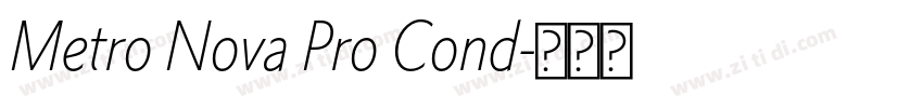 Metro Nova Pro Cond字体转换